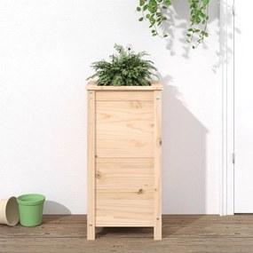 vidaXL Vaso/floreira de jardim 40x40x78 cm madeira de pinho maciça