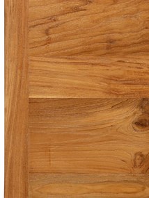 Mesa de bar em madeira de teca recuperada maciça 120x58x106 cm