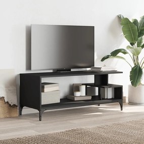 Móvel TV 102x40x41 cm derivados madeira/aço revestido pó preto