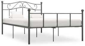 Estrutura de cama 120x200 cm metal cinzento