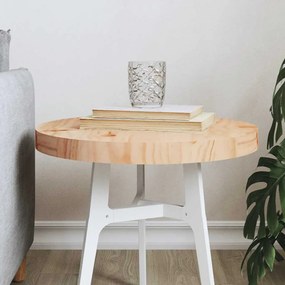 vidaXL Tampo de mesa redondo Ø40x3 cm madeira de pinho maciça
