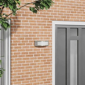 Arandela Externa Prateada Aço Inoxidável IP44