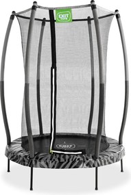 Trampolim Tiggy Junior com rede de segurança ø140 cm - preto/cinza