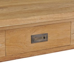 Mesa de centro em teca maciça 100x60x35 cm