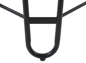 Conjunto de refeições de 4 lugares cinzento e preto KEMPTON Beliani