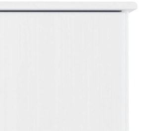 Móvel de TV ALTA 112x35x41 cm madeira de pinho maciça branco