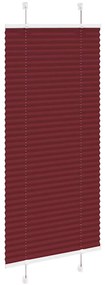 Plissado Cego Bordéus Vermelho 55x150 cm Largura Tecido