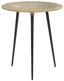 Mesa de apoio em metal dourado e preto WAIPU Beliani