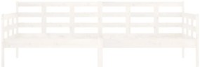 Sofá-cama 80x200 cm madeira de pinho maciça branco