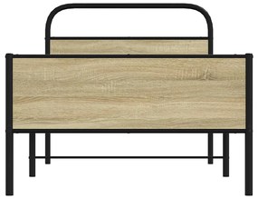 Estrutura cama s/ colchão derivados de madeira carvalho sonoma