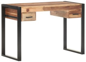 vidaXL Secretária 110x50x76 cm madeira maciça