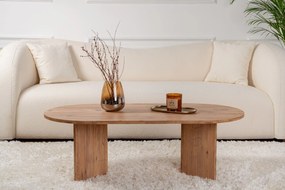 Mesa de Centro "Sable" – Pinho Atlântico, 105x65x40 cm, Design Acolhed