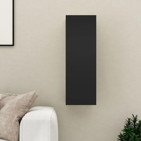 Móvel de TV 30,5x30x90 cm derivados de madeira preto