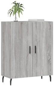 Aparador 69,5x34x90 cm derivados de madeira cinzento sonoma
