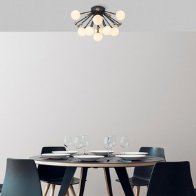 Candeeiro de Teto Roze – Preto – 56 x 56 x 34 cm