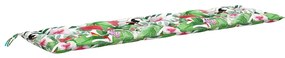 Almofadões p/ banco de jardim 2 pcs 200x50x7 cm tecido multicor