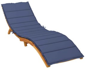 Almofadão de espreguiçadeira tecido oxford azul-marinho