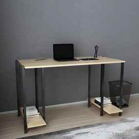 Secretária Academy – Preto Carvalho – 125,2 x 60 x 73,8 cm