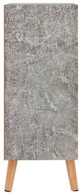 Aparador 60x30x72 cm derivados de madeira cinza cimento