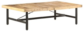 Mesa de centro 142x90x42 cm madeira de mangueira maciça
