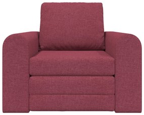Sofá Cama 2 em 1 Bordô 98x71x83 cm Tecido