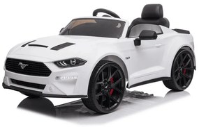 Carro elétrico para crianças Ford Mustang 24V Pneus EVA Branco