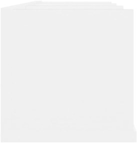 Prateleira de parede para CD derivados de madeira branco