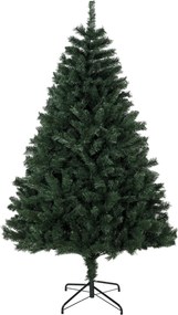 HOMCOM Árvore de Natal 180 cm Artificial com 820 Ramos Retardantes de Chama, Base em Aço Dobrável, Verde | Aosom Portugal