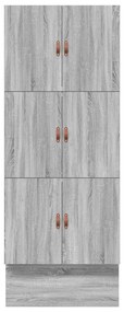 Estrutura de Cama de Armazenamento Cinzento Sonoma 75x190 cm