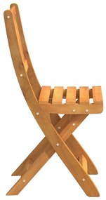 Cadeiras de Jardim Dobráveis vidaXL 8 pcs 36x46x86 cm Madeira Sólida d