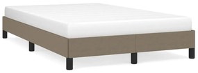 vidaXL Estrutura de cama sem colchão 120x190cm tecido cinzento