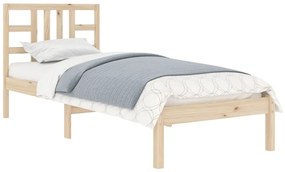 Estrutura de cama solteiro 90x190 cm madeira maciça
