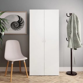 vidaXL Armário para sapatos derivados de madeira branco