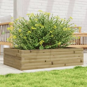 vidaXL Vaso/floreira de jardim 90x60x23 cm madeira de pinho impregnada
