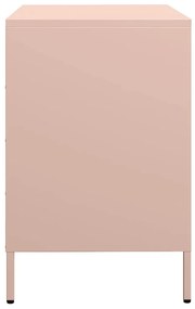 Aparador 68x39x58,5 cm aço laminado a frio rosa