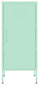 Armário de arrumação aço 42,5x35x101,5 cm verde-hortelã