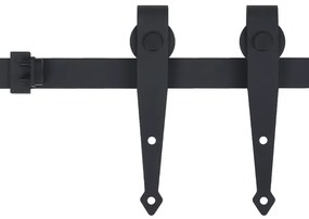 Mini kit para armário deslizante aço carbono 183 cm