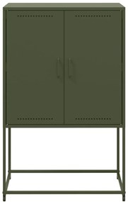 Aparador alto 68,5x38,5x107 cm aço verde azeitona