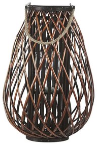 Lanterna decorativa castanha 60 cm KIUSIU Beliani