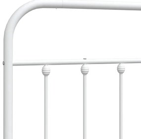Cabeceira de cama 150 cm metal branco