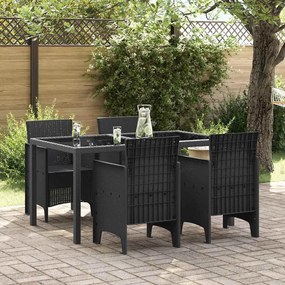 vidaXL Cadeira de Jardim 4 pcs Antracite 53 x 49 x 85 cm PP