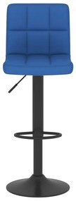 Bancos de bar 2 pcs tecido azul