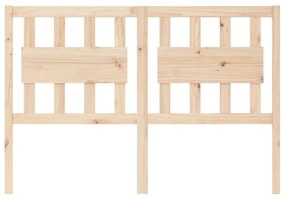 Cabeceira de cama 140,5x4x100 cm pinho maciço