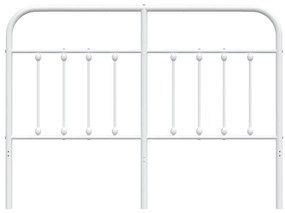 Cabeceira de cama 140 cm metal branco