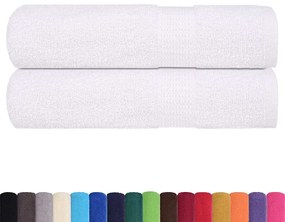 Toalhas de banho 2pcs 70x140 cm 360 gsm 100% algodão branco