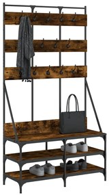 Conjunto de Entrada - Bengaleiro c/ arrumação de calçado 100x40x184cm