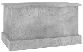 Caixa de arrumação 50x30x28 cm derivados madeira cinza cimento