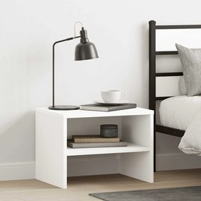 Mesa-de-cabeceira 40x30x30 cm aglomerado branco