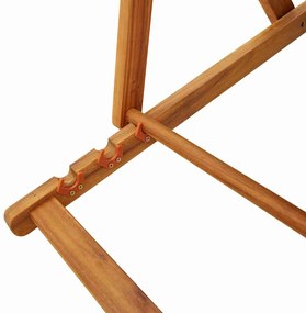 Cadeiras de Praia Dobráveis vidaXL 2 pcs Cinzento Claro em Madeira de