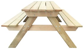 Mesa de piquenique 150x135x71,5 cm madeira